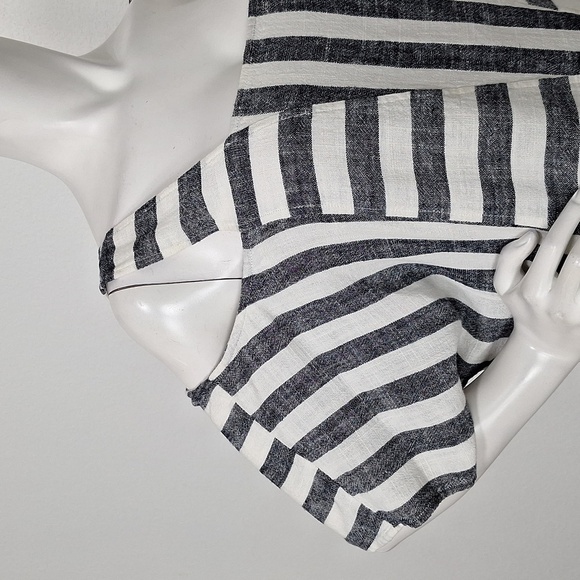 Soft Surroundings Black and White Dolman Sleeve Linen Blend Sundress Size L - Picture 5 of 15